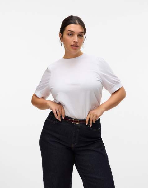 Vero Moda Curve – Vit t-shirt - view 1