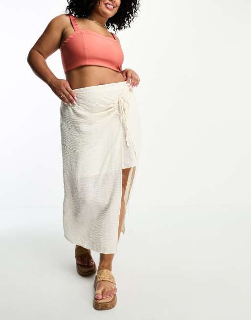 White wrap skirt on sale uk