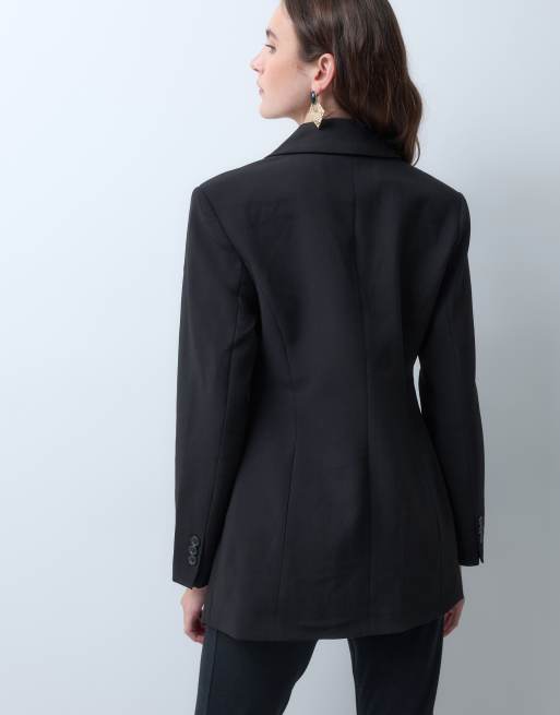 Vero Moda czarna dwurzędowa marynarka garniturowa, 4 z 4
