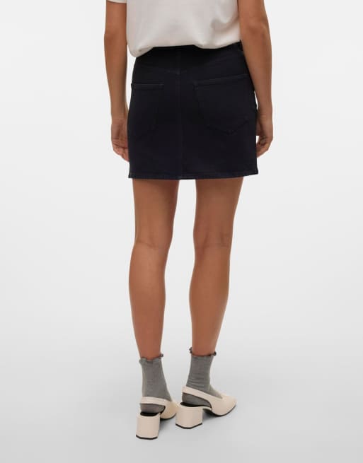 Vero Moda – Czarna jeansowa spódnica, 2 z 7