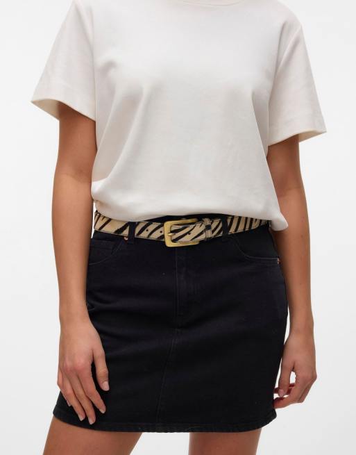 Vero Moda – Czarna jeansowa spódnica, 4 z 7