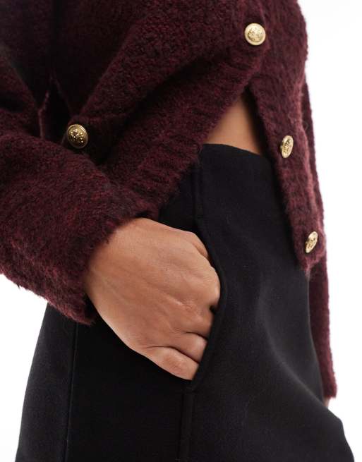 Vero Moda – Czarna usztywniana spódnica mini z wysokim stanem, 2 z 5