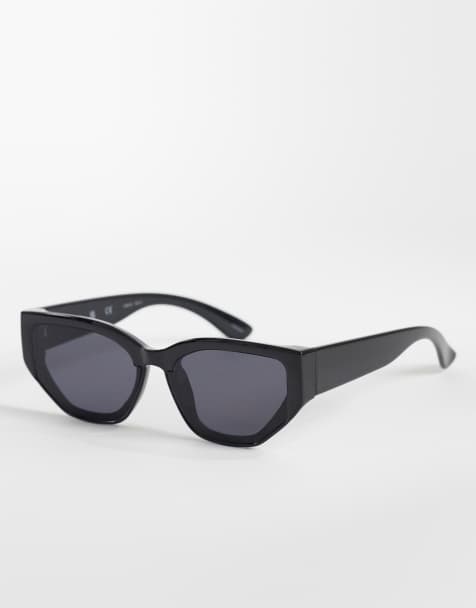 Vero Moda – Czarne kanciaste okulary przeciwsłoneczne typu kocie oczy - view 1