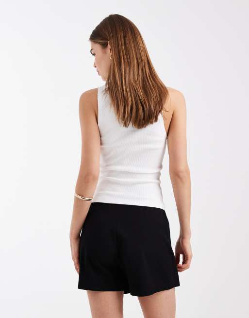 Vero Moda – Czarne spódnicospodnie z podwyższonym stanem, 5 z 5