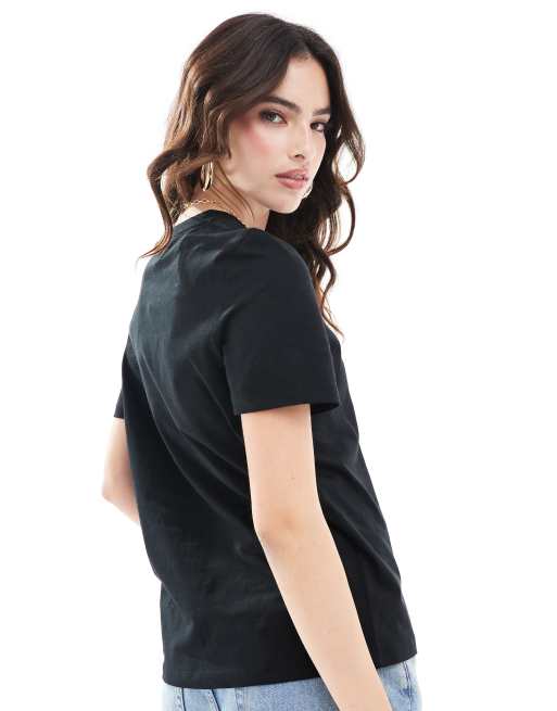 Vero Moda – Czarny T-shirt, 4 z 4