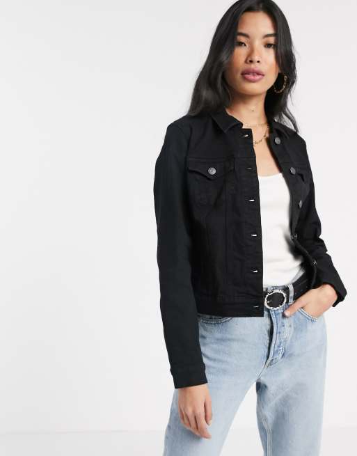 Vero moda sale black denim jacket