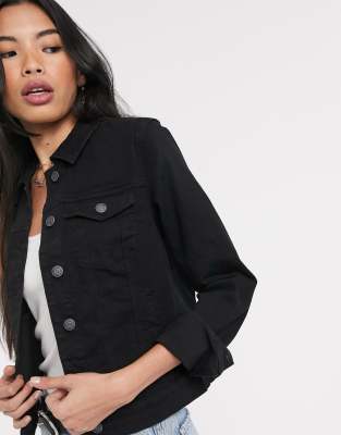 vero moda black denim jacket