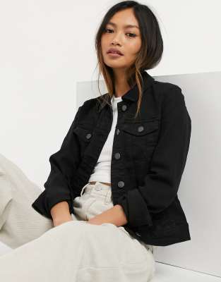 Vero Moda denim jacket in black | ASOS