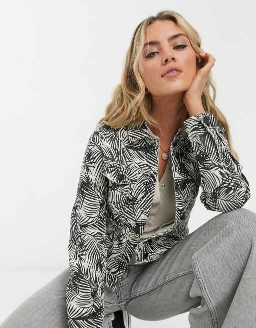 Vero Moda denim jacket in cream ASOS