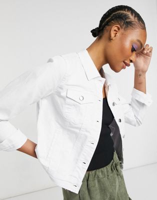 Vero Moda denim jacket in white - ASOS Price Checker