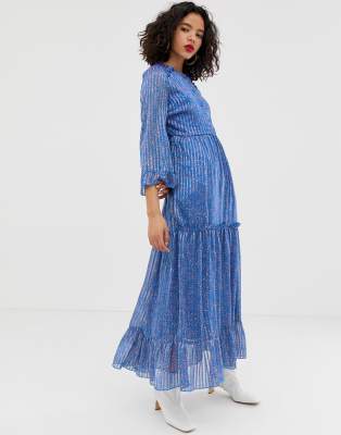 Vero Moda ditsy tiered maxi dress | ASOS