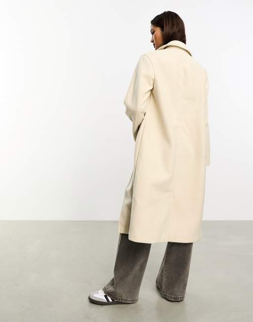 Vero moda check clearance double breasted tailored coat