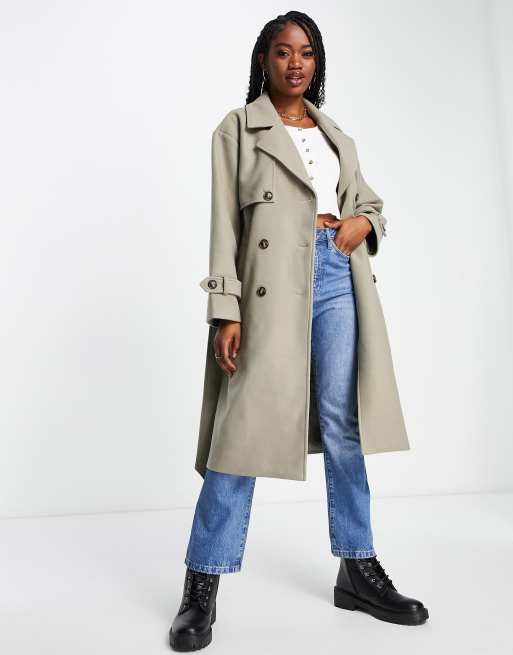 Double breasted trench outlet coat