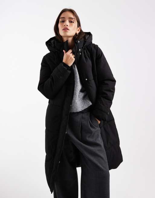Vero Moda - Doudoune longue 2-en-1 avec manches amovibles - Noir, 3 de 4