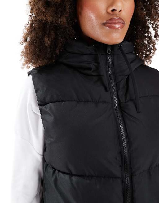 Vero Moda Doudoune longue sans manches Noir ASOS