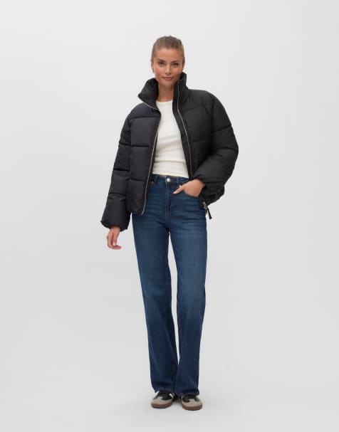 Vero Moda dynejakke i sort - view 1