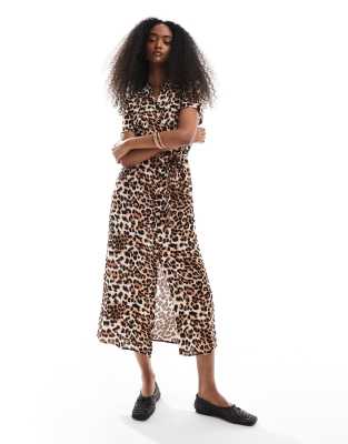 Vero Moda Easy Button Down Long Shirt Dress