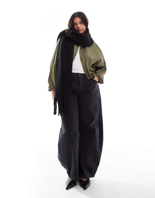 Vero Moda - Écharpe douce en maille bouclée - Noir, 3 de 3