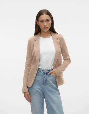 Vero Moda - Einreihiger Blazer in Cremeweiß