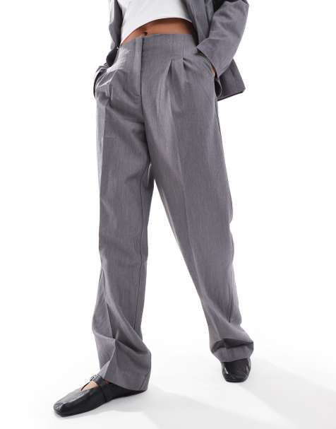 Vero Moda – Elegante Hose in Mittelgrau mit geradem Schnitt, Kombiteil - view 1