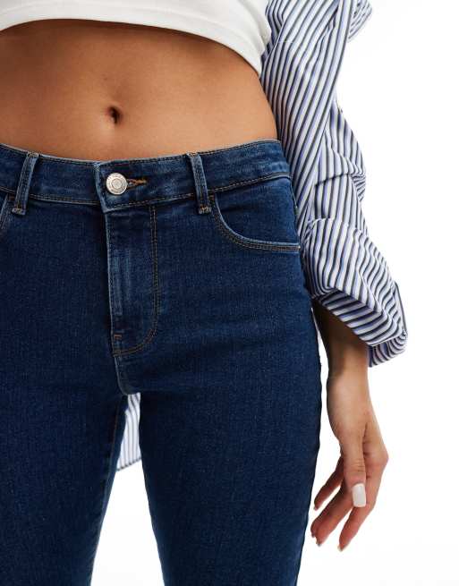 Vero Moda – Elly – Skinny-Jeans aus dunkelblauem Denim mit mittelhohem Bund, 2 von 5