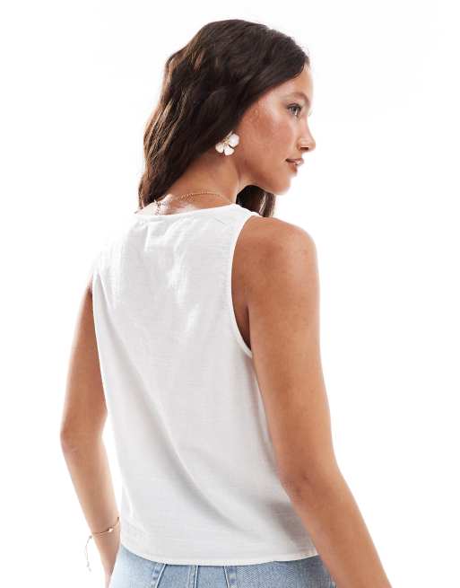 FITTED TIE TOP - White | ZARA United States