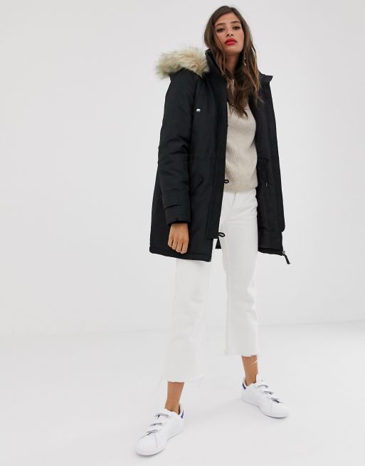 Vero Moda faux fur hooded parka