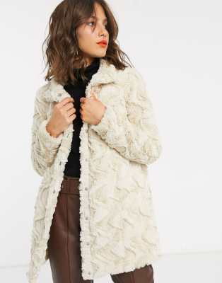 cream fur jacket