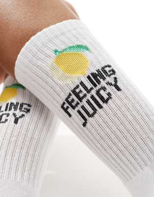 Vero Moda Feeling Juicy Socks In White