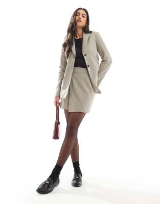 Vero Moda Fitted Blazer In Neutral