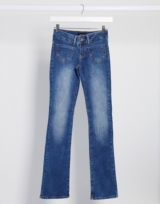 Vero Moda flare jeans with pocket details in blue
