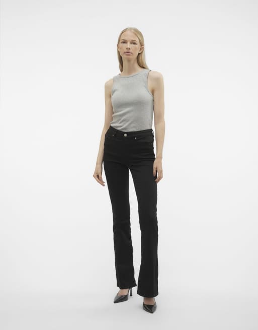 Vero Moda - Flared jeans in zwart
