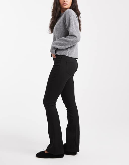 Vero Moda – Flash – Czarne jeansy dzwony ze średnim stanem, 2 z 5