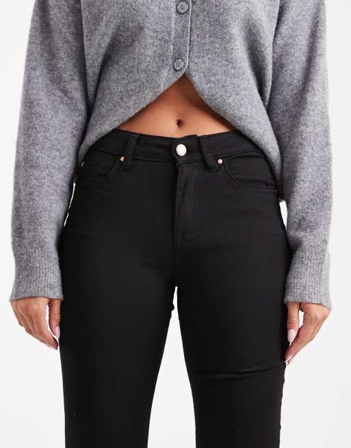 Vero Moda – Flash – Czarne jeansy dzwony ze średnim stanem, 5 z 5