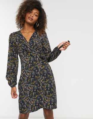 vero moda floral wrap dress