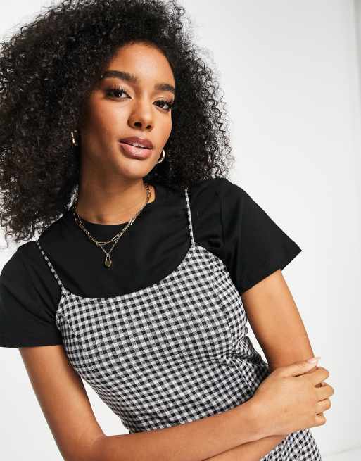 Black and white checkered dress hot sale forever 21