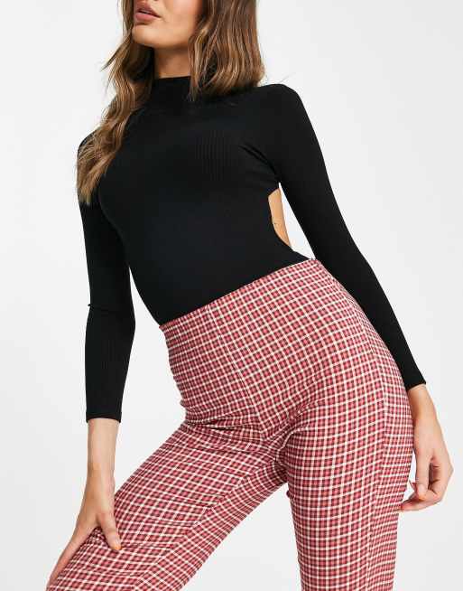 Legging a outlet carreaux rouge