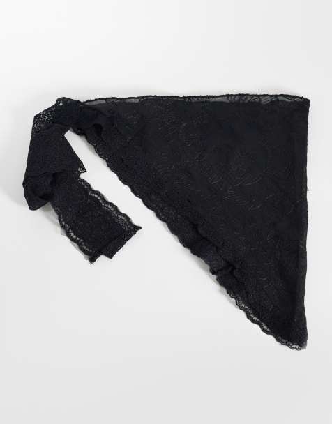 Vero Moda - Fular negro de encaje en la cintura - view 1