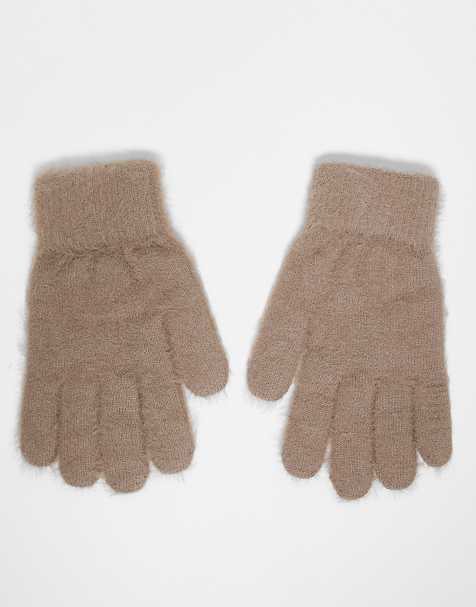 Vero Moda - Gants duveteux ultra-doux - Beige fossile - view 1