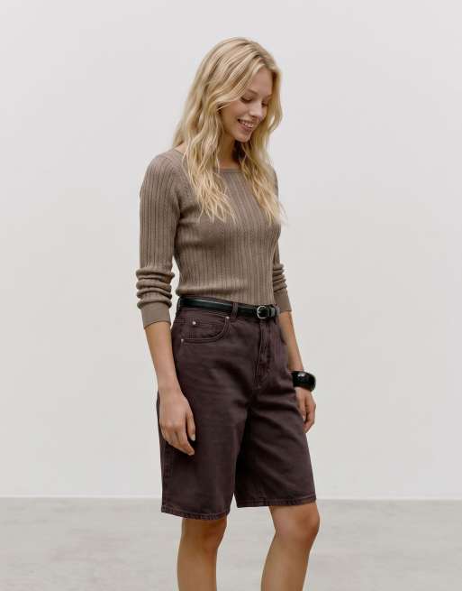 Vero Moda gebreide top in fossil, 3 van 5