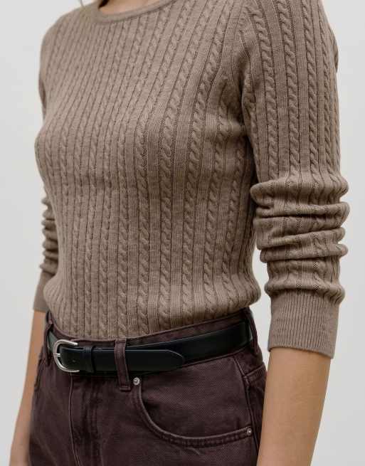 Vero Moda gebreide top in fossil, 4 van 5