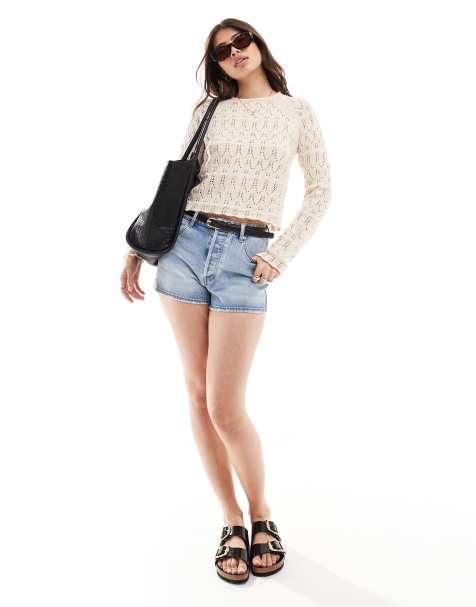 Vero Moda - Gehaakte top in crème - view 1