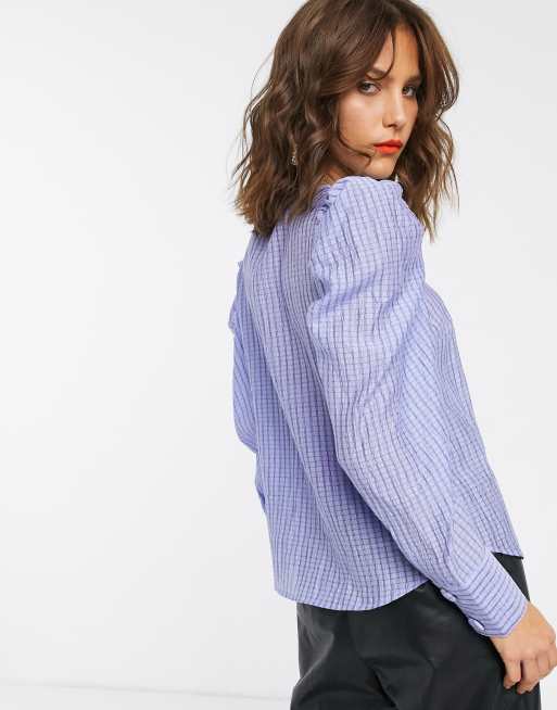 Vero moda geruite blouse new arrivals