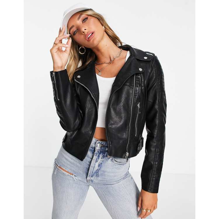 Vero Moda Giacca biker in pelle sintetica ASOS