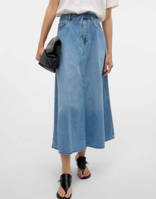 Vero Moda - Giacca di jeans blu chiaro, 3 di 5