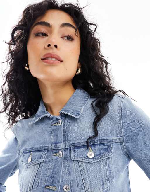 Vero Moda - Giacca di jeans lavaggio blu chiaro, 2 di 4