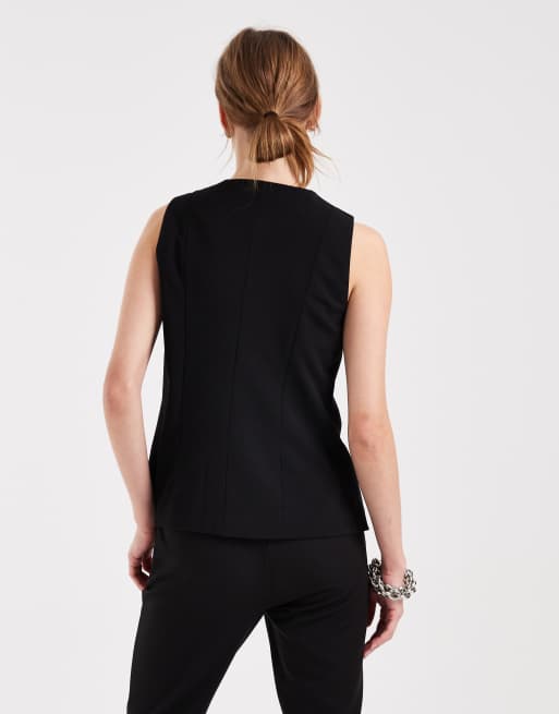 Vero Moda - Gilet de tailleur ajusté - Noir, 4 de 4