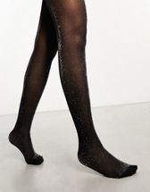 ASOS DESIGN lace panel tights