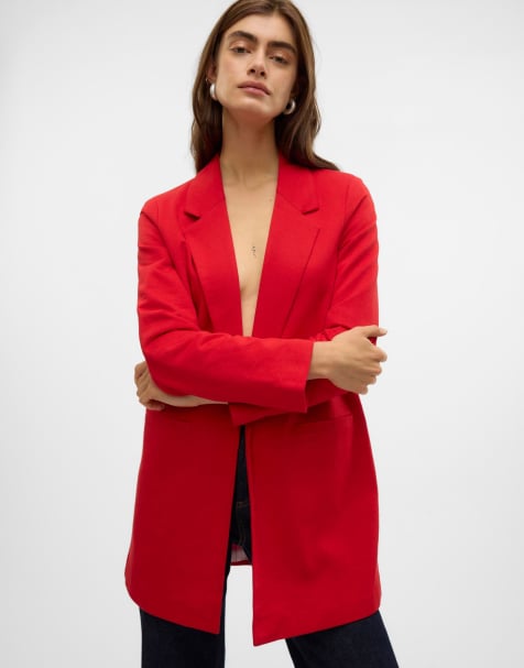 Vero Moda - Gojibærrød blazer - view 1