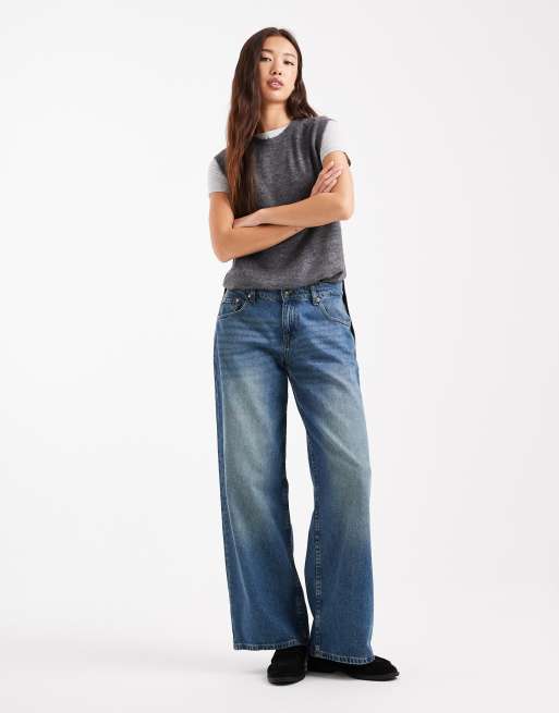 Vero Moda - Gråmeleret strikket longline-vest, 2 af 4